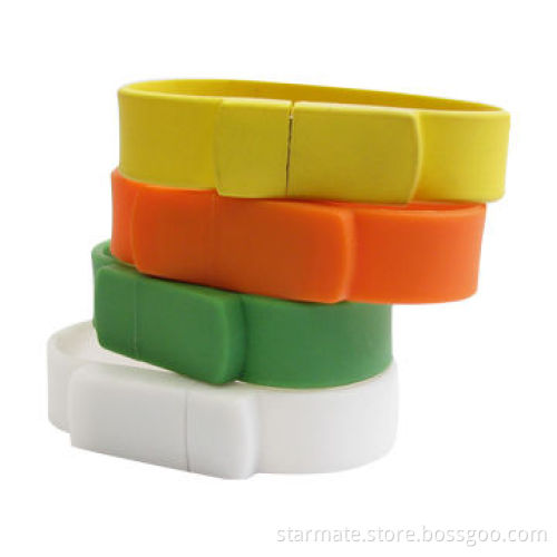 Bracelet/Wristband USB Flash Drives, Customized Logos Can be Printed